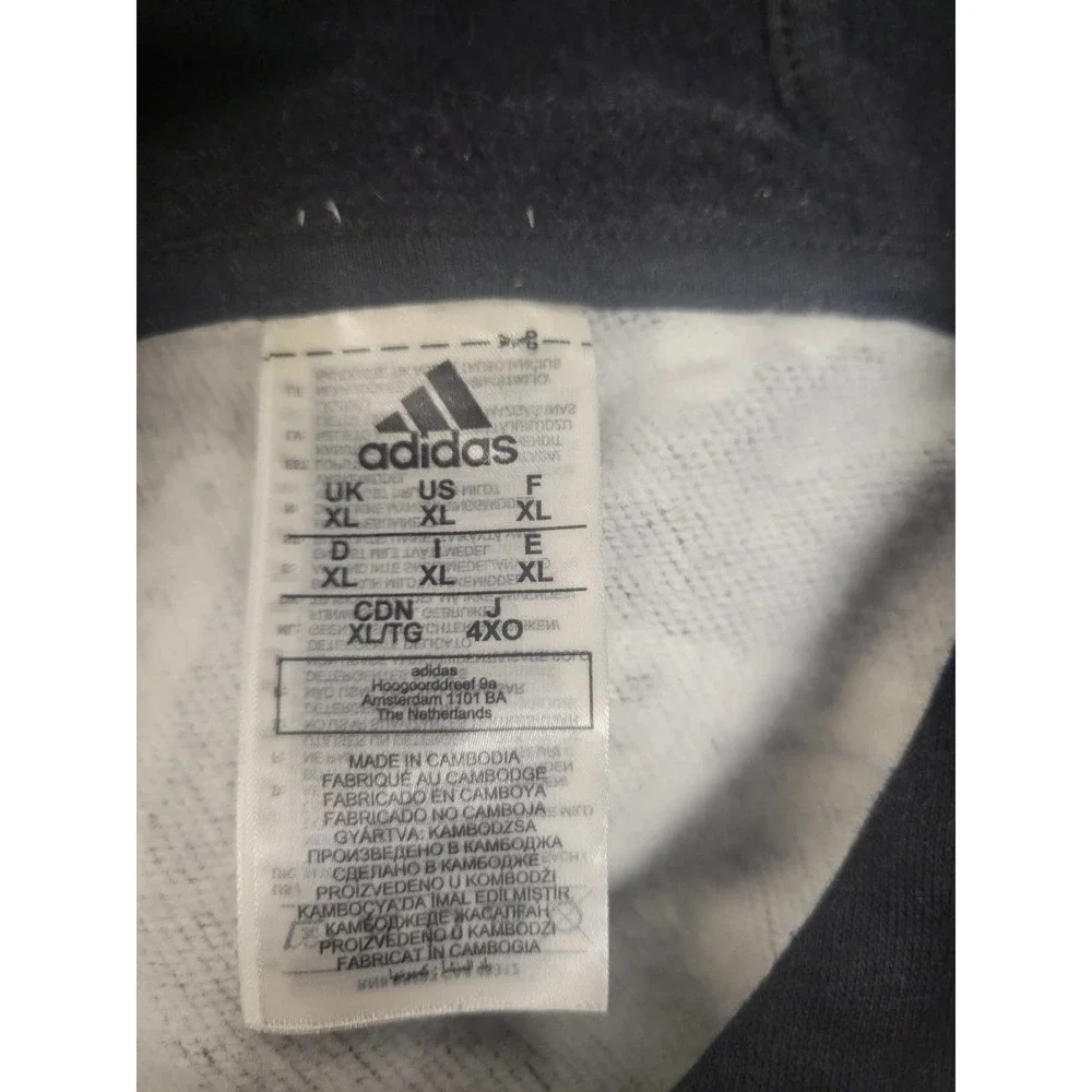 Adidas hoodie men's xl black